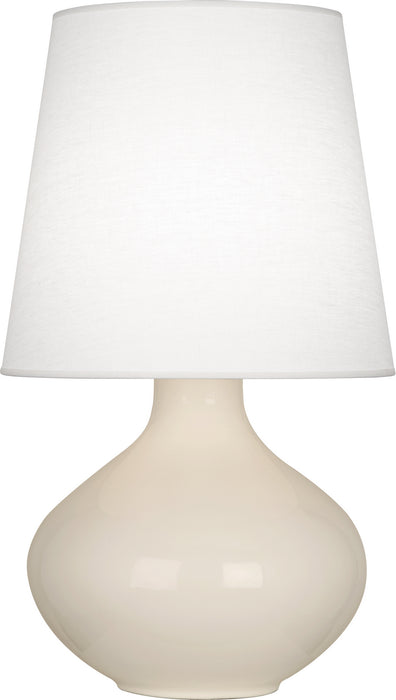 Robert Abbey BN993 One Light Table Lamp, Bone Glazed Ceramic
