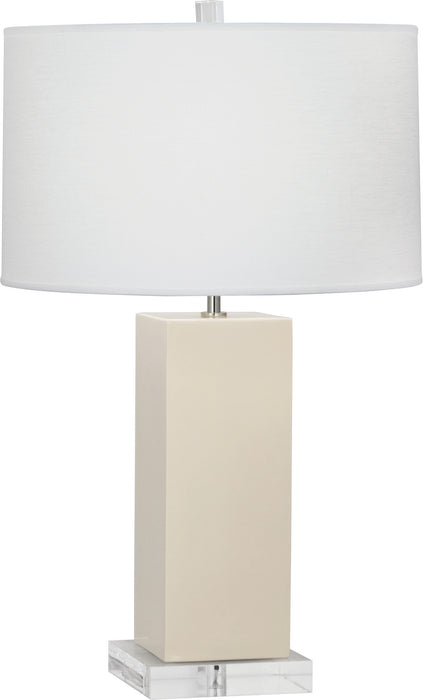 Robert Abbey BN995 One Light Table Lamp, Bone Glazed Ceramic