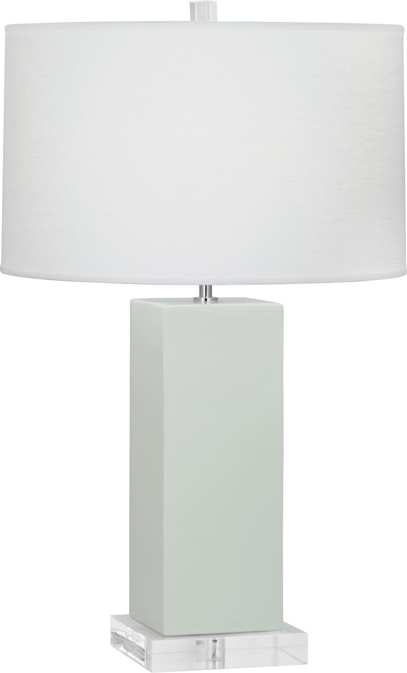 Robert Abbey CL995 One Light Table Lamp, Celadon Glazed Ceramic