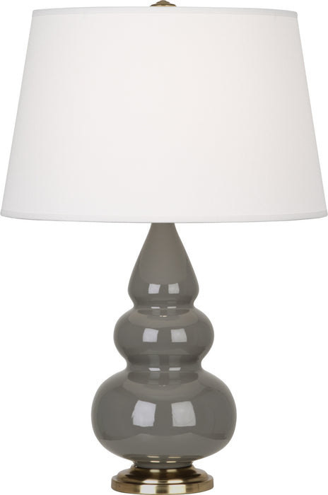 Robert Abbey CR30X One Light Accent Lamp, Ash Glazed Ceramic w/Antique Brassed