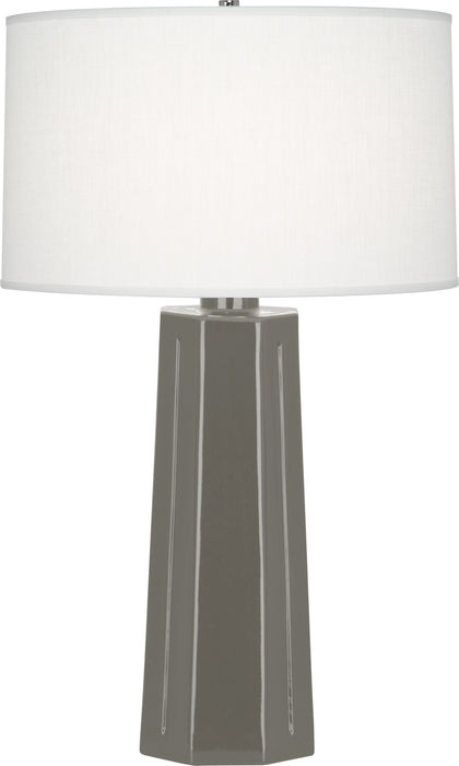 Robert Abbey CR960 One Light Table Lamp, Ash Glazed Ceramic