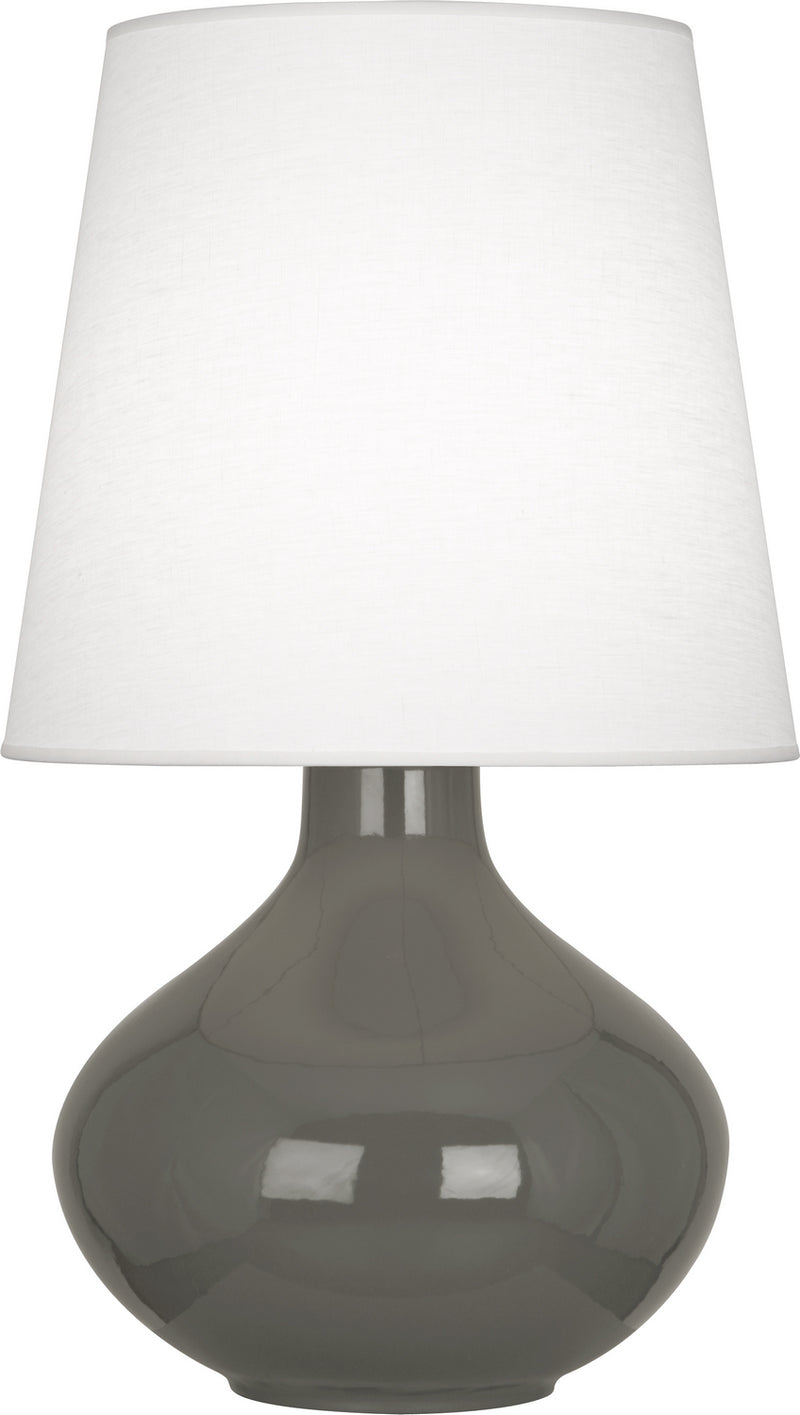 Robert Abbey CR993 One Light Table Lamp, Ash Glazed Ceramic