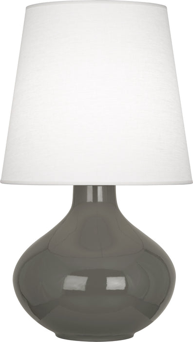 Robert Abbey CR993 One Light Table Lamp, Ash Glazed Ceramic