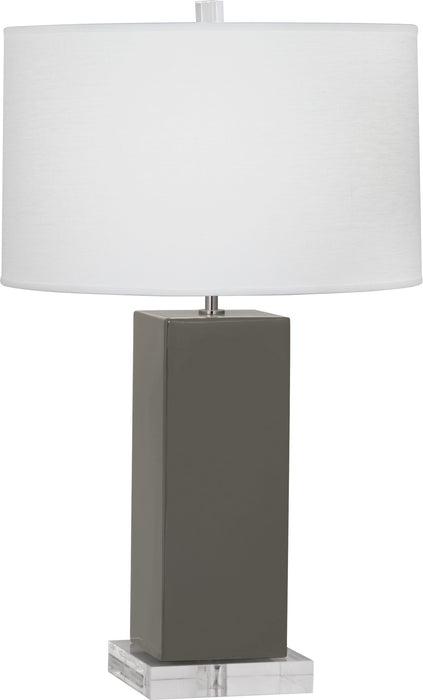 Robert Abbey CR995 One Light Table Lamp, Ash Glazed Ceramic