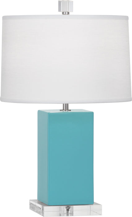 Robert Abbey EB990 One Light Accent Lamp, Egg Blue Glazed Ceramic