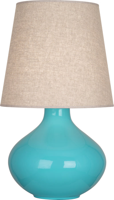 Robert Abbey EB991 One Light Table Lamp, Egg Blue Glazed Ceramic