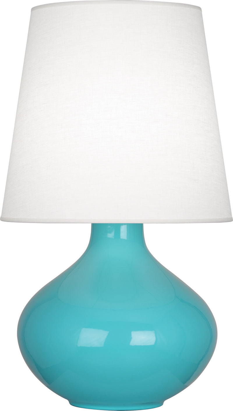 Robert Abbey EB993 One Light Table Lamp, Egg Blue Glazed Ceramic