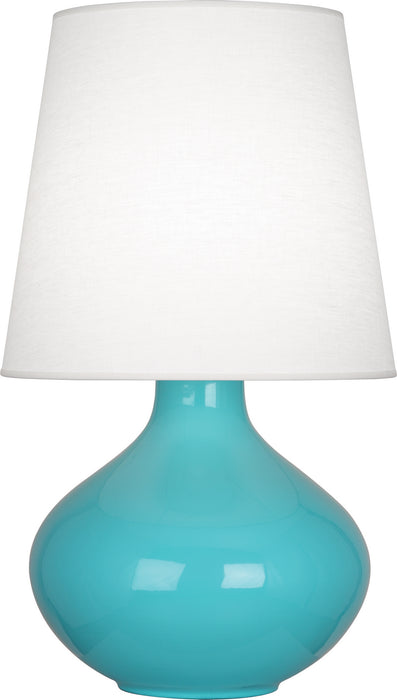 Robert Abbey EB993 One Light Table Lamp, Egg Blue Glazed Ceramic