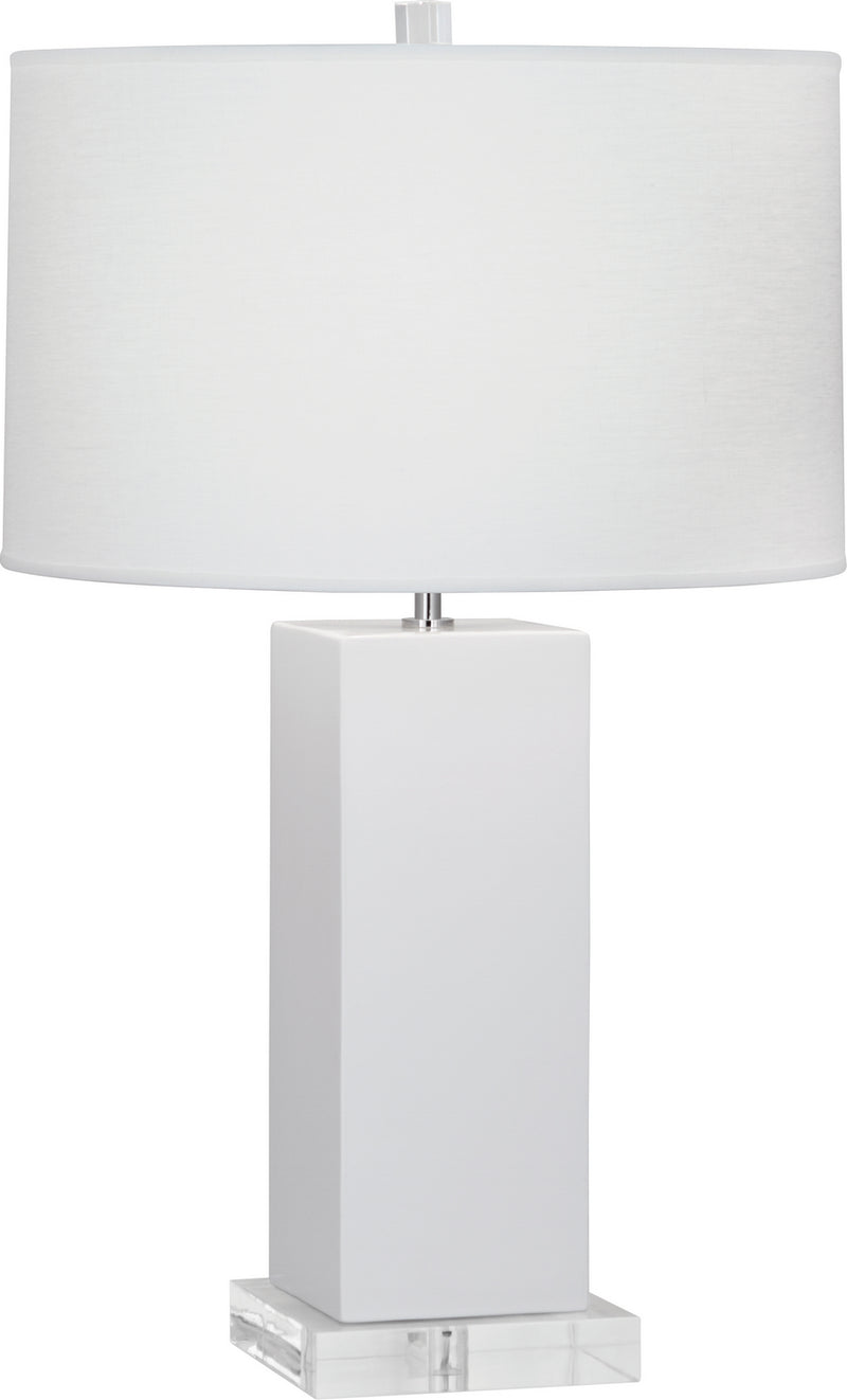 Robert Abbey LY995 One Light Table Lamp, Lily Glazed Ceramic