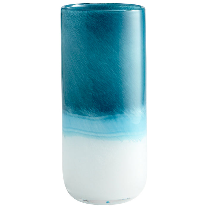 Cyan 05876 Vase, Blue And White
