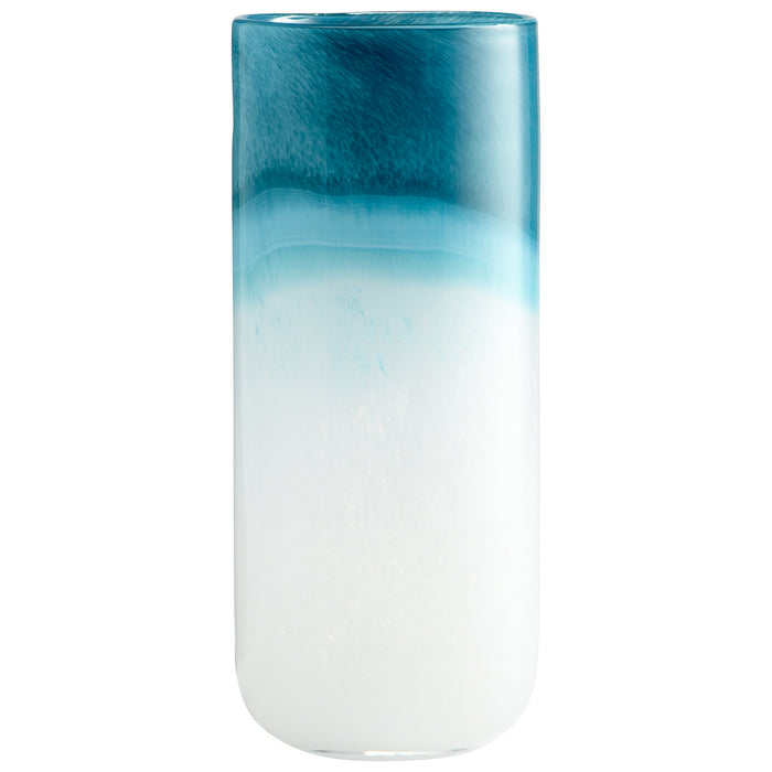 Cyan 05877 Vase, Blue And White