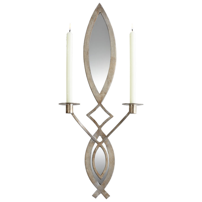 Cyan 06030 Wall Candleholder, Mystic Silver
