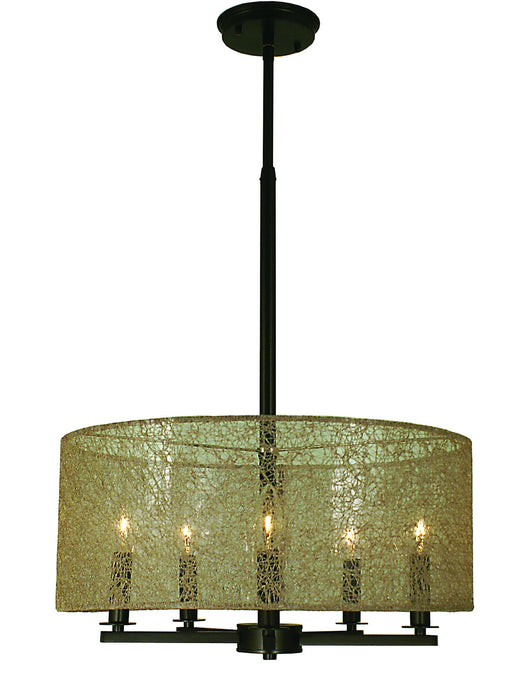 Framburg 1217 MB Five Light Chandelier, Mahogany Bronze