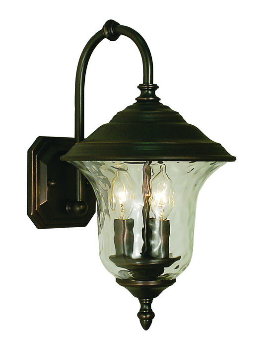 Framburg 1220 SBR Three Light Exterior Wall Mount, Siena Bronze