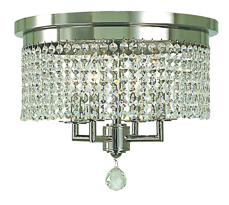 Framburg 2273 PS Four Light Flush / Semi-Flush Mount, Polished Silver