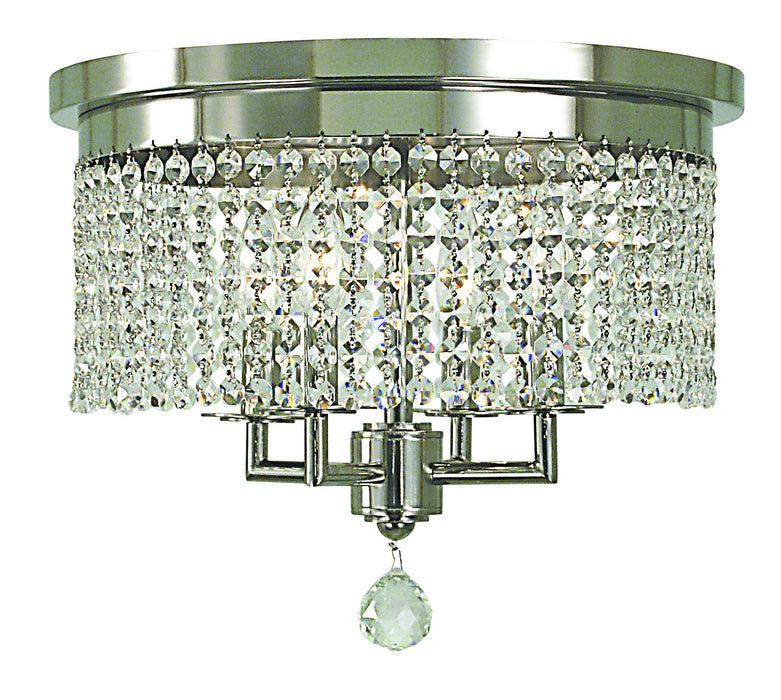 Framburg 2273 PS Four Light Flush / Semi-Flush Mount, Polished Silver