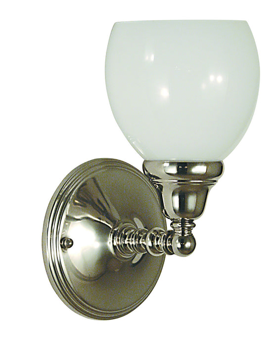Framburg 2427 PS One Light Wall Sconce, Polished Silver