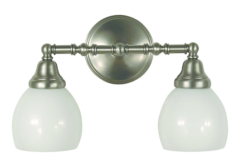 Framburg 2428 BN Two Light Wall Sconce, Brushed Nickel