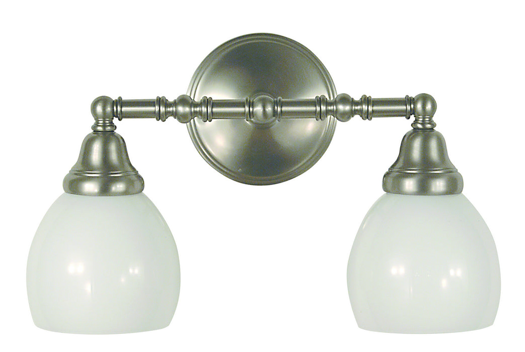 Framburg 2428 BN Two Light Wall Sconce, Brushed Nickel