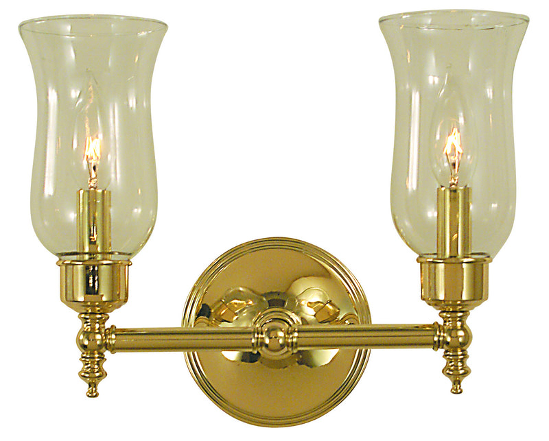 Framburg 2502 PB Two Light Wall Sconce, Polished Brass