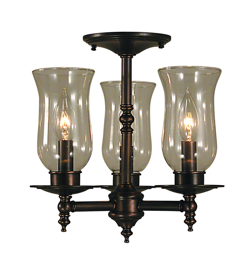 Framburg 2506 SBR Three Light Flush / Semi-Flush Mount, Siena Bronze