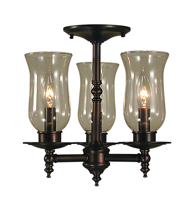 Framburg 2506 SBR Three Light Flush / Semi-Flush Mount, Siena Bronze