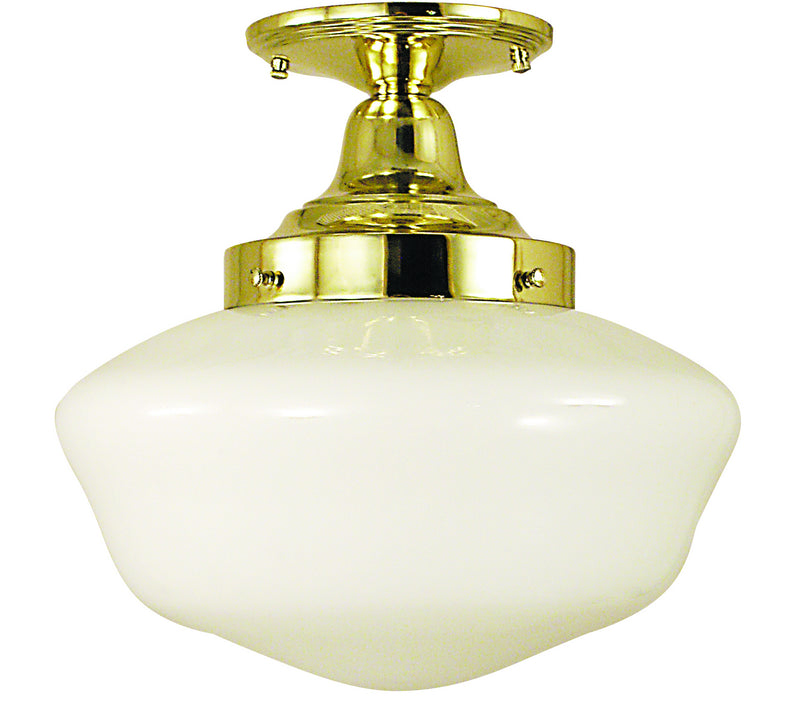 Framburg 2555 PB One Light Flush / Semi-Flush Mount, Polished Brass