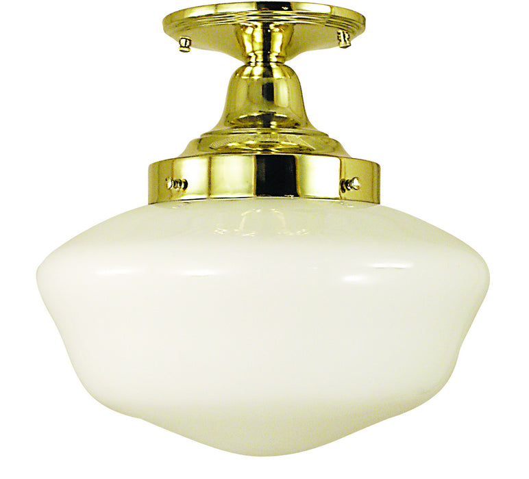 Framburg 2555 PB One Light Flush / Semi-Flush Mount, Polished Brass