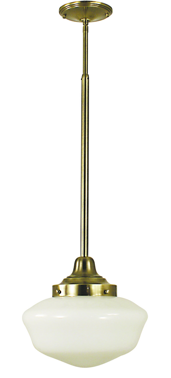 Framburg 2556 AB One Light Pendant, Antique Brass