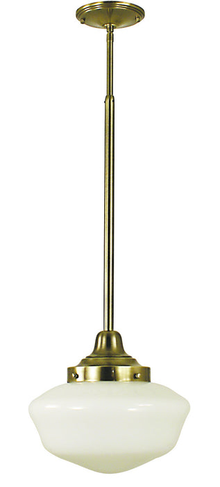 Framburg 2556 AB One Light Pendant, Antique Brass