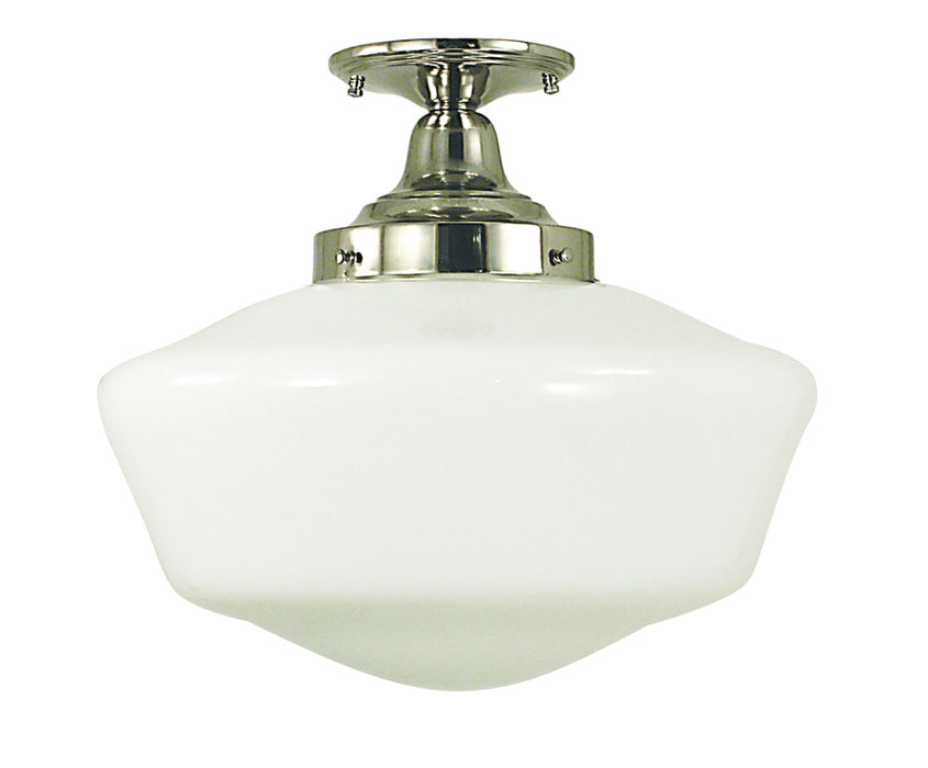 Framburg 2558 PS One Light Flush / Semi-Flush Mount, Polished Silver