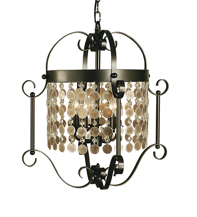 Framburg 2924 MB Five Light Chandelier, Mahogany Bronze