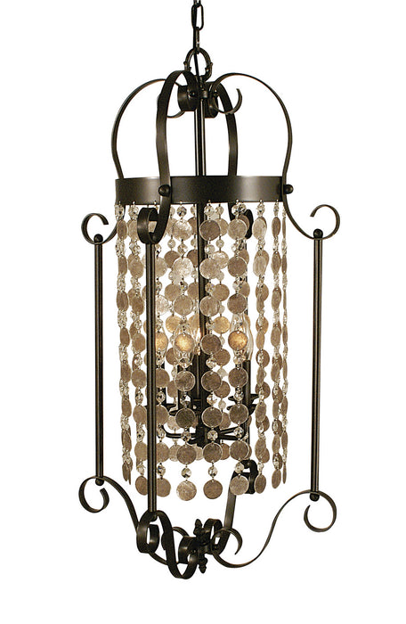 Framburg 2925 MB Five Light Foyer Chandelier, Mahogany Bronze