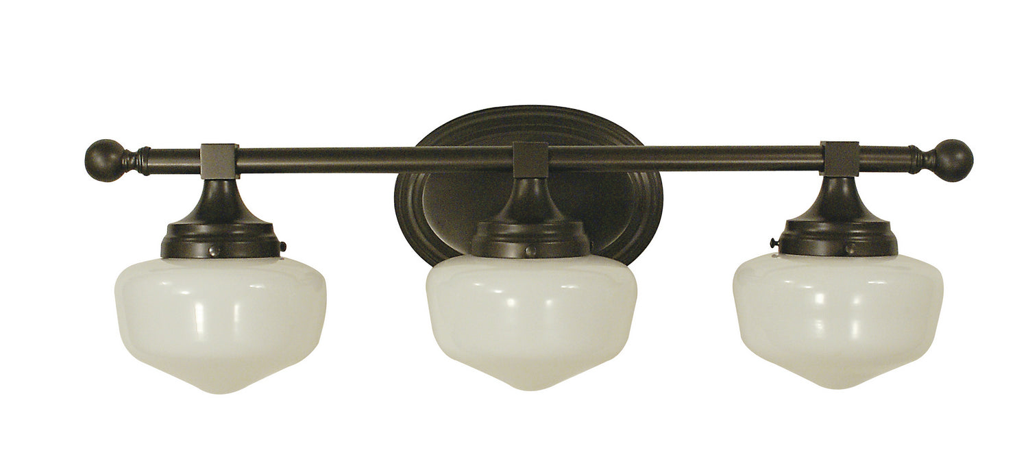 Framburg 2939 MB Three Light Wall Sconce, Mahogany Bronze
