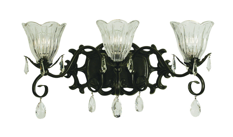 Framburg 2963 MB Three Light Wall Sconce, Mahogany Bronze