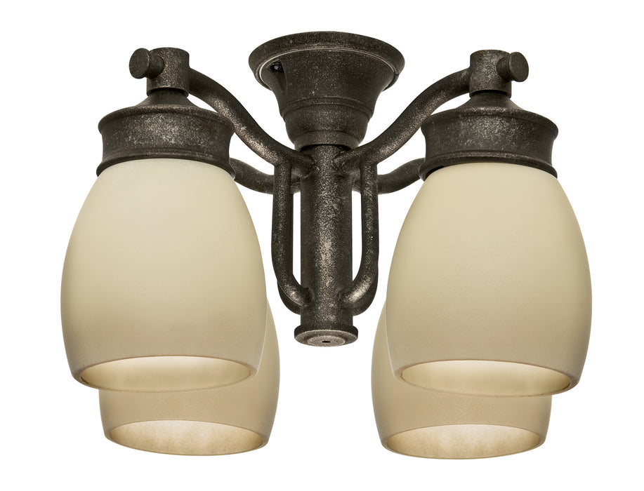 Casablanca 99087 Four Light Fan Light Kit, Aged Bronze