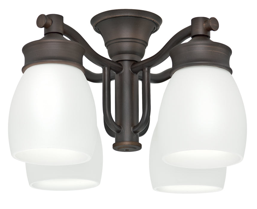 Casablanca 99090 Four Light Fan Light Kit, Brushed Cocoa