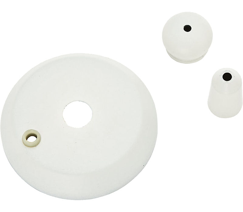 Casablanca 99128 Cap & Finial Pack, Cottage White