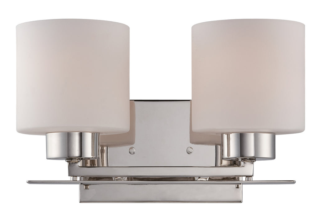 Nuvo Lighting 60-5202 Two Light Vanity, Polished Nickel