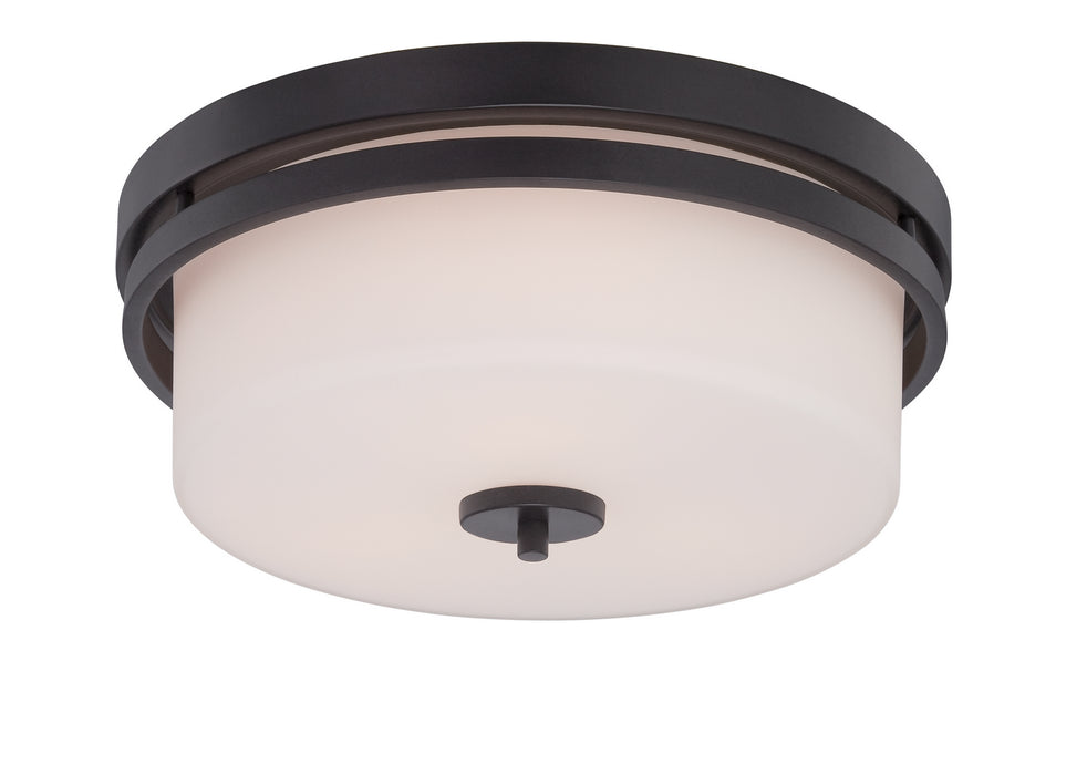 Nuvo Lighting 60-5307 Three Light Flush Mount, Aged Bronze