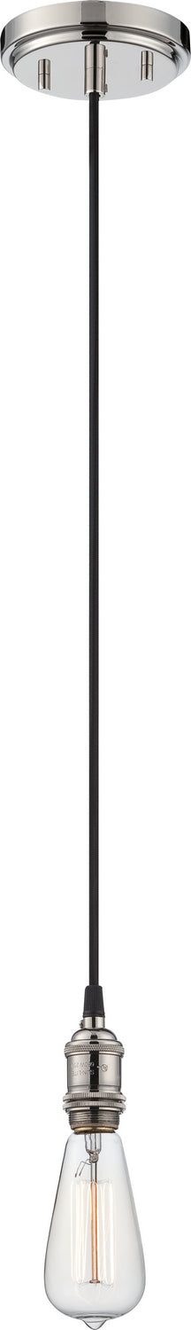 Nuvo Lighting 60-5405 One Light Pendant, Polished Nickel