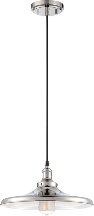 Nuvo Lighting 60-5406 One Light Pendant, Polished Nickel
