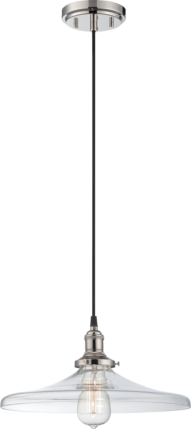 Nuvo Lighting 60-5407 One Light Pendant, Polished Nickel