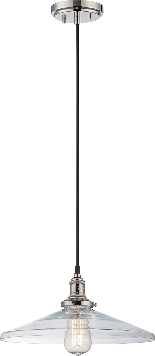 Nuvo Lighting 60-5408 One Light Pendant, Polished Nickel