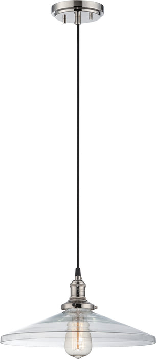 Nuvo Lighting 60-5408 One Light Pendant, Polished Nickel