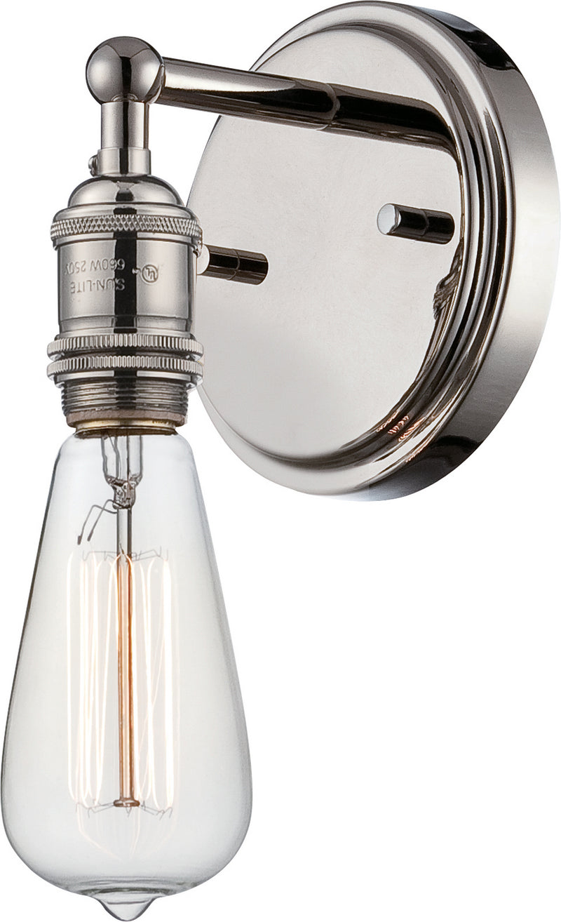 Nuvo Lighting 60-5415 One Light Wall Sconce, Polished Nickel