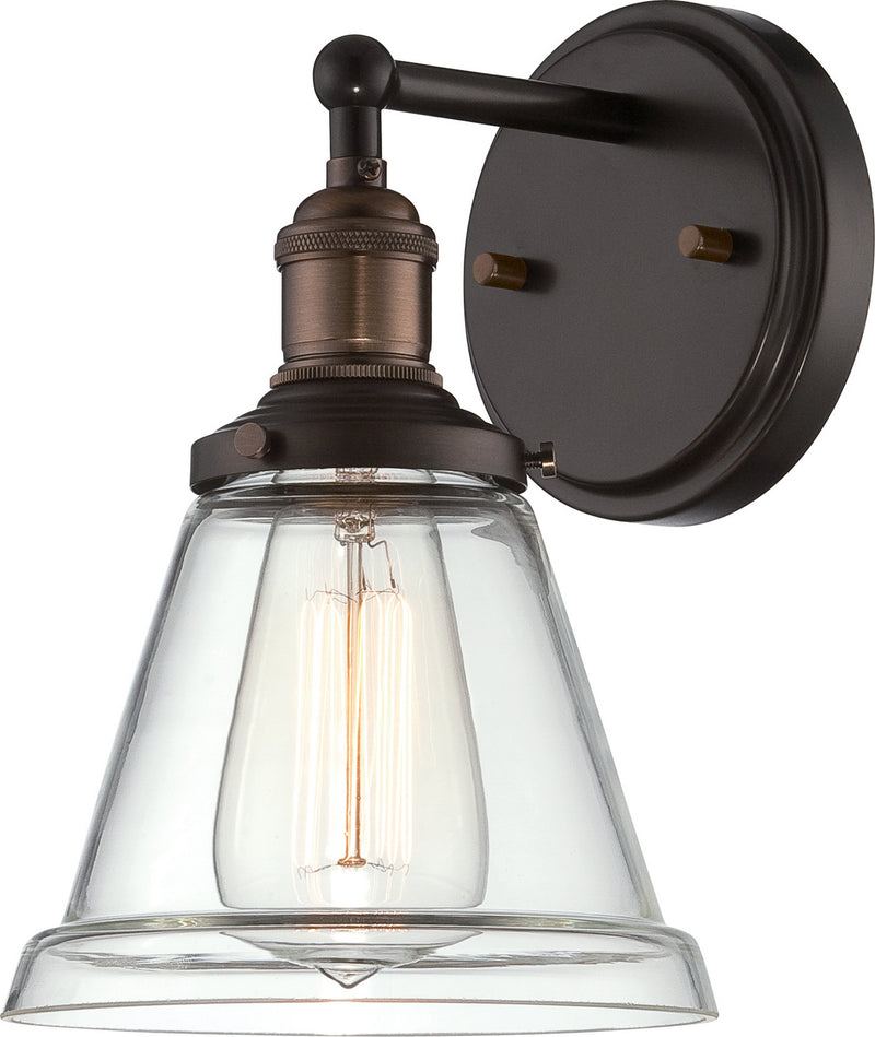 Nuvo Lighting 60-5512 One Light Wall Sconce, Rustic Bronze