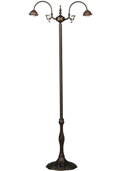 Meyda Tiffany 12237 Two Light Floor Base, Mahogany Bronze