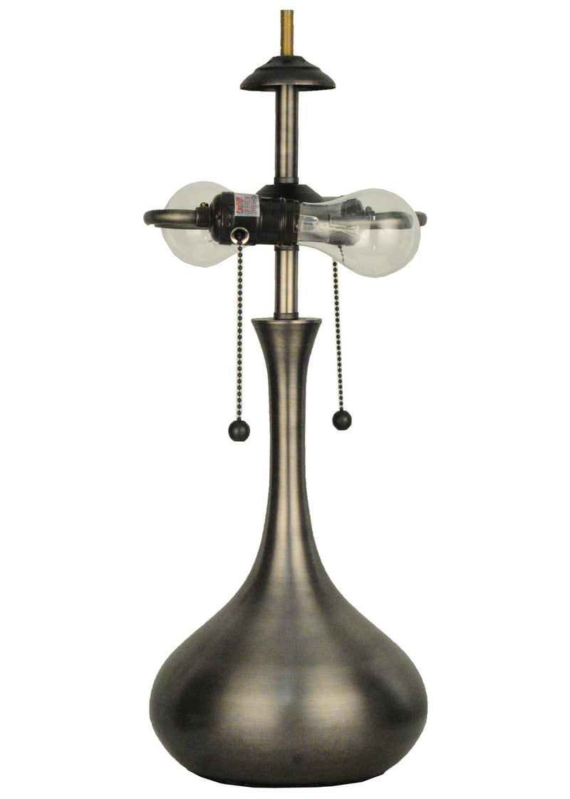 Meyda Tiffany 15655 Two Light Table Base Hardware, Nickel