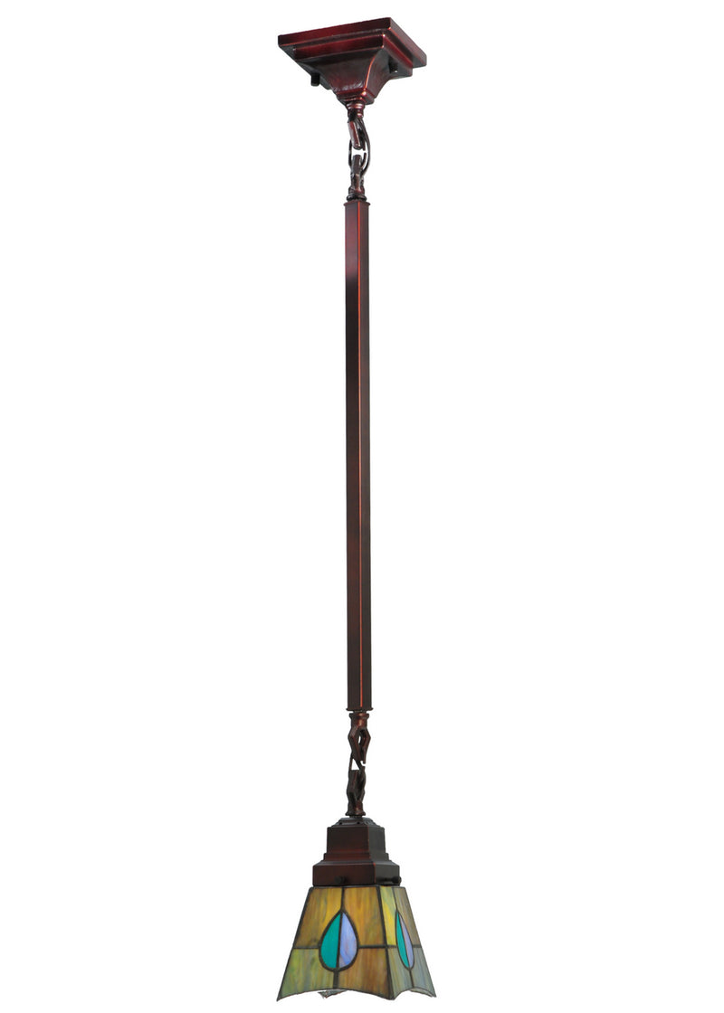 Meyda Tiffany 20060 One Light Mini Pendant, Wrought Iron